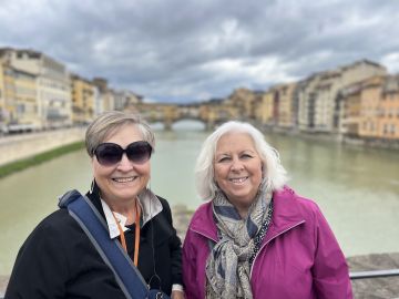 Three Women Touring Northern Italy